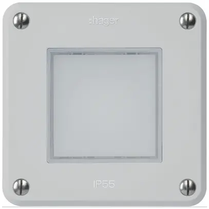 Luminaire LED ENC robusto C IP55 gris LED bleu 