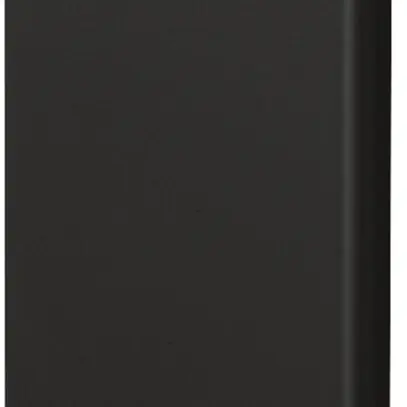 Plaque de fermeture Hager BR 65×130mm couvercle 80mm sans halogène noir 