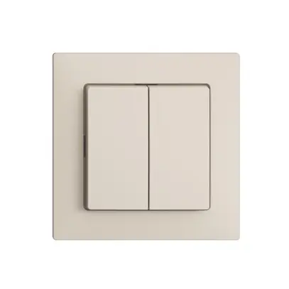 Inserto per interruttore/contatto a pulsante INC Feller EDIZIOdue A-R+3/1L crema 