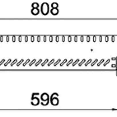 Uscita a T BET RAA 85×600mm acciaio zincato a caldo per immersione 