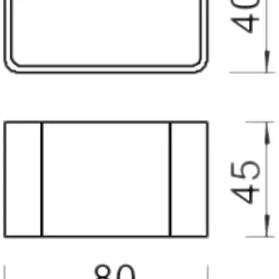 Pièce d'écartement Bettermann DSK 45 pour profilé US5 zingué à chaud immersion 