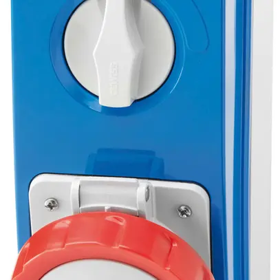 Prise AP CEE GEWISS 32A IP67 5P 6h 415V verrouillable 220×103×151mm rouge 