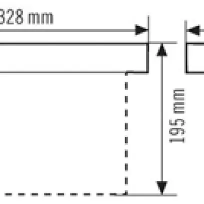 Lampada di emergenza ESYLUX SLX 24 LEDi Display 3h, bianco 