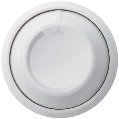 Bouton rotatif basico pour régulateur de vitesse blanc 