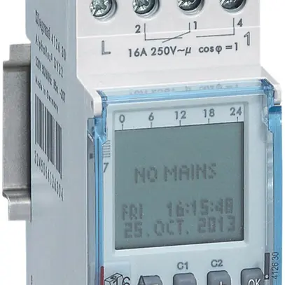 Timer AMD Legrand AlphaRex³ DY22, orologio annuale, 2 canali 