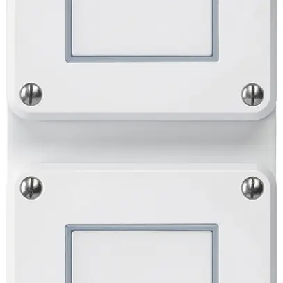 Combinazione INC Hager robusto IP55 I-I verticale S3/1L+S3/1L bianco 
