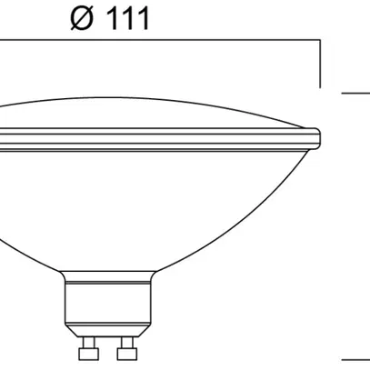 Lampe LED Sylvania RefLED E111 GU10 13W 1150lm 830 25° DIM SL 