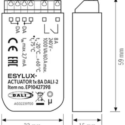 Schaltaktor Esylux ACTUATOR DALI-2 