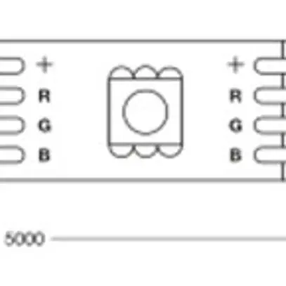 Fascia luminosa LED LDV FLEX TV MOOD 4.2W 50lm RGB L=1.5m con Telecomando 
