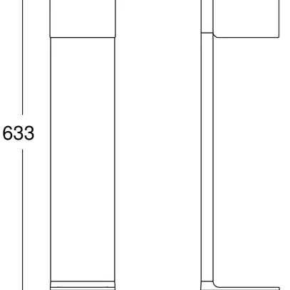 LED-Wegeleuchte Steinel GL 80 9.1W 650lm 830 IP44 633mm anthrazit 