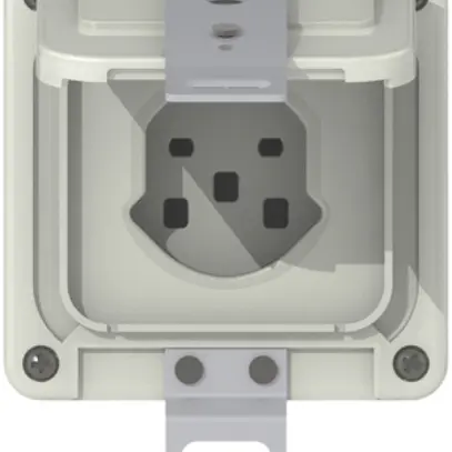 Presa SUPRA NAP/NUP T25 grigio chiaro parte superiore, bloccabile 