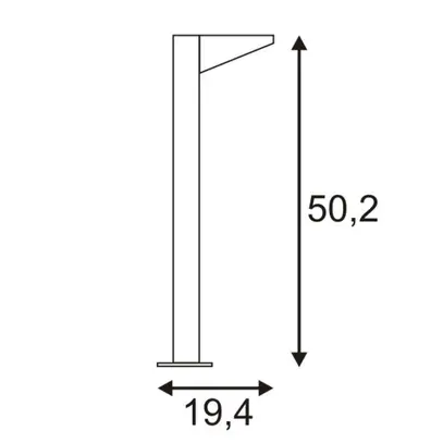 Lampadaire LED SLV IPERI 50, 5W 320lm 4000K IP44 anthracite 