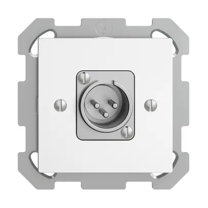 Presa INC XLR con spina EDIZIOdue bianco 