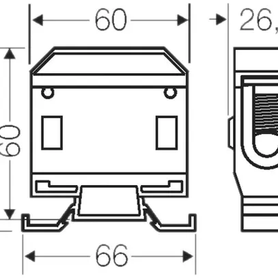Verbindungsklemme Hensel, bis 70 mm², Cu, 1-polig 