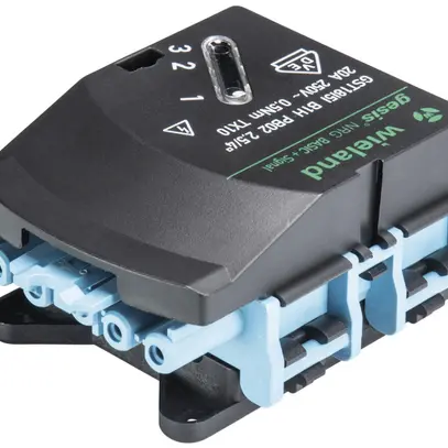 Adattatore cavo piatto Wieland gesis NRG GST18i5i B1H F7V PB02, blu pastello 