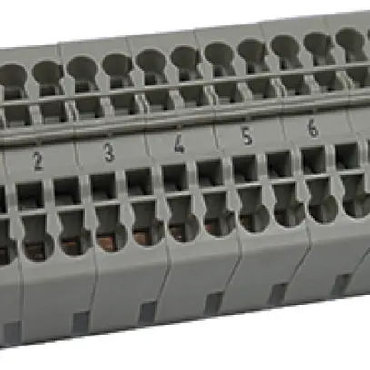 Borne de commande Hager univers Z 7L numéroté 1…7 4×2.5mm² 