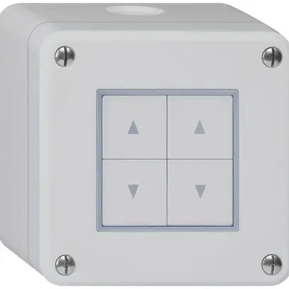 Interrupteur pour stores AP robusto IP55 gris avec 4 touches de fonction 