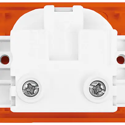 Prise FLF A. Steffen 1×type 23 16A 250V 62.5mm×37.5mm orange 