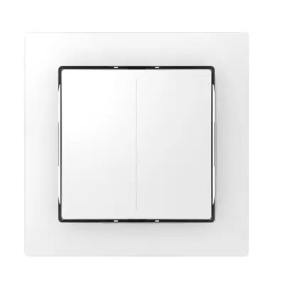 Sensore pulsante ABB Sidus KNX Basic tipo-E, 1/2, bianco lucido 