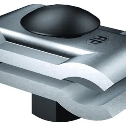 Parallelklemme Flury FE 41 St blank, für 2 Eisen Ø 6…22mm 