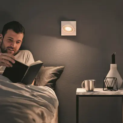 Plafoniera LED myLiving Clockwork, 4.5W 230V 2700K 110×90×110mm IP20 bianco 