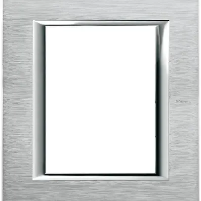 Abdeckrahmen Chrom gebürstet Al elox.Axolute 142×127mm 