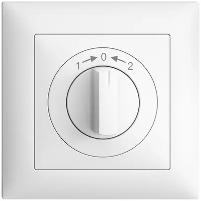 Contact pivotant ENC 1->0<-2 EDIZIOdue blanc, avec manette 