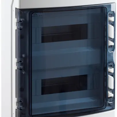 AP-Gehäuse Elcase 446×310×148mm, 2×12 Module, IP65, IK08, 650°C, ABS/PC grau 