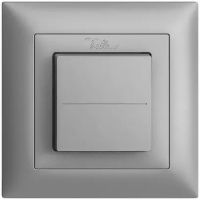 Pulsante RF EnOcean Feller EDIZIOdue FMI, 2c/1t, senza batterie, silver 
