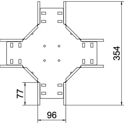 Kreuzstück BET RK 60×100mm Stahl feuerverzinkt 