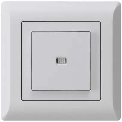 Interruttore pulsante luminoso INC kallysto.line 3/1P grigio chiaro 