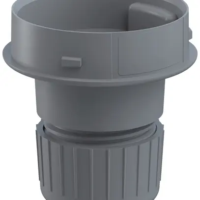 Adaptateur de tube WERMA Mini RM, pour colonne de signalisation, gris 
