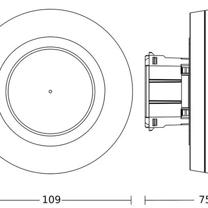 Rilevatore di movimento INC Steinel PD IR 4360-24 EIB/KNX 360° bianco 
