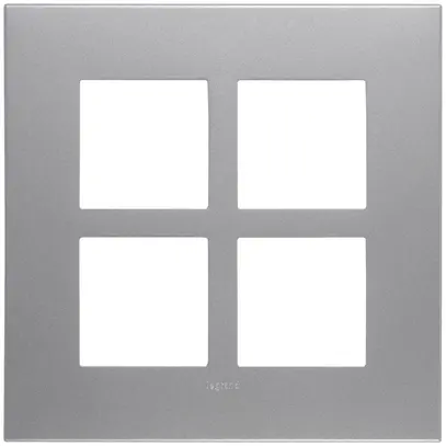 Cadre de recouvrement ATO 2×2 module, soft alu 