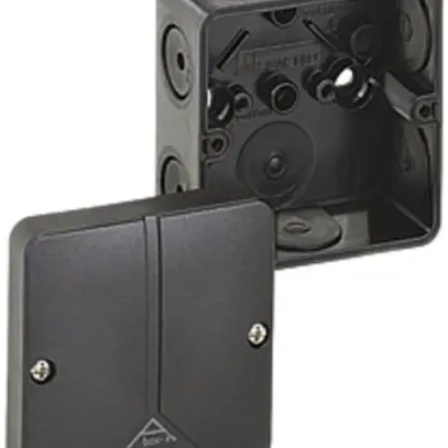 Boîte dérivation AP Abox-i 25 vide, PC, 80×80×52mm noir 