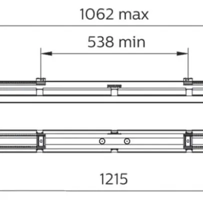 Luminaire pour locaux mouillés LED CoreLine WT120C G2 LED27S/840 PSU MDU 1200mm 