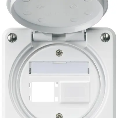 Kit di montaggio INC robusto IP55 uscita frontale per 2×R&M bianco 