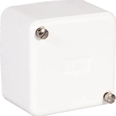 Boîte de dérivation AP Fixer 80×80×50 blanc sans bornes 