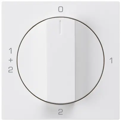 Kit frontal pour interrupteur rotatif S1 60×60mm kallysto 0-1-1+2-2 blanc 