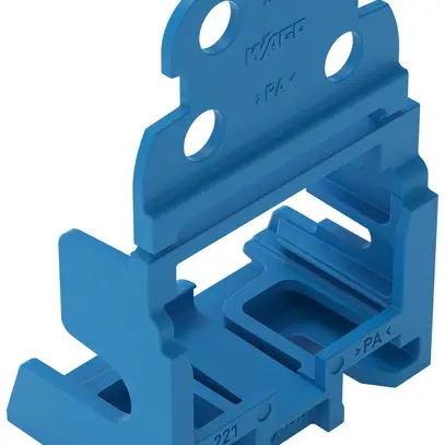 Befestigungsadapter WAGO m.Zugentlastung für 10×4mm² seitlich bl 