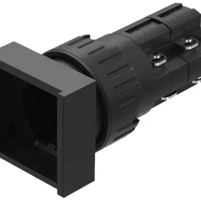 Allogiamento per pulsante luminoso EAO31 alto 18×18mm Ø16mm 2R 2Ch IP40 