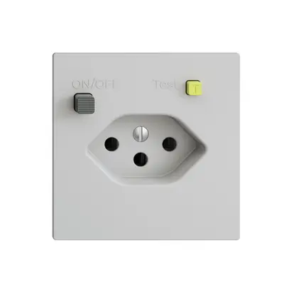 Presa INC EDIZIOdue T13 FI 30mA F, grigio chiaro 