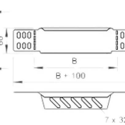 Angolo di riduzione 60×200mm 60×200mm 