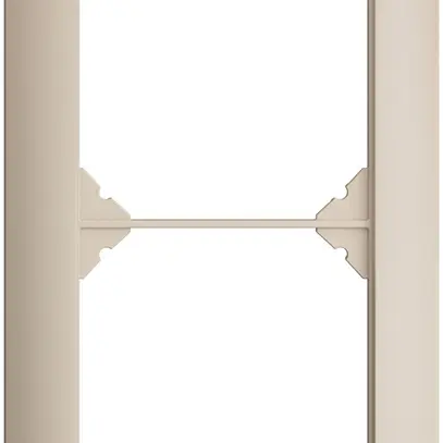 Telaio di copertura EDIZIOdue 1×2 crema 