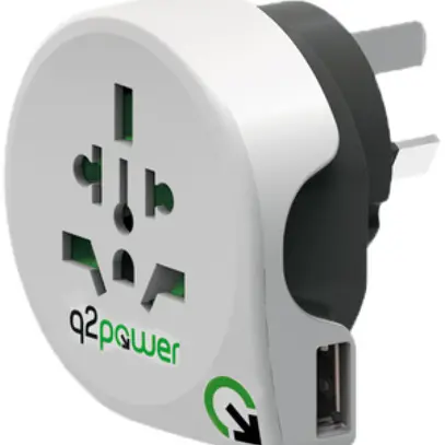 Spina d'adattazione MH 3L con USB 2.1A spina AUS, accoppiamento CH/UK/USA/IT/CN 
