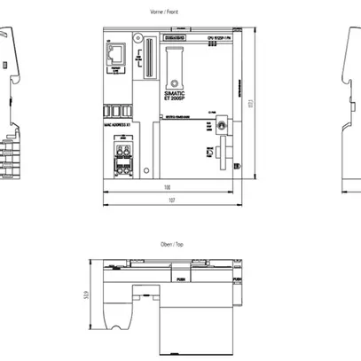 Modulo centrale PLC Siemens SIMATIC ET200SP CPU 1512SP-1 PN, PROFINET IRT 