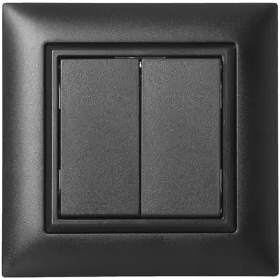 Pulsante RF AP ALADIN EnOcean EDIZIOdue, 2-volte, nero 