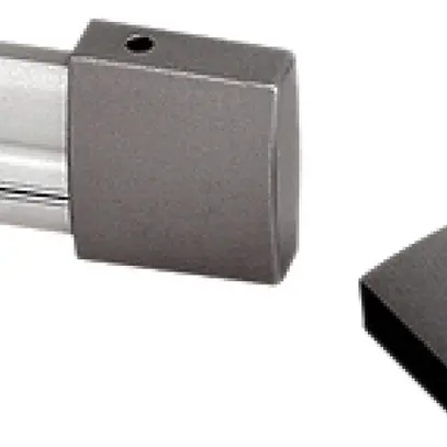 Plaque de fermeture SLV 2 pièces pour EASYTEC II gris argenté 