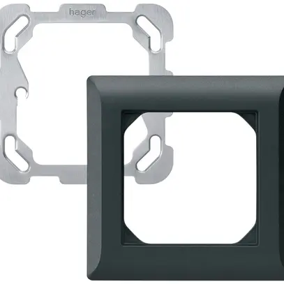 Intestazione INC Hager kallysto.line 1×1 92×92mm nero 