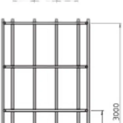 Caniveau à grille Bettermann 300×105×3000mm zingué à chaud par immersion 